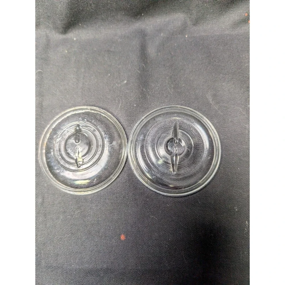 Atlas E-Z Seal Quart Canning Jars Wire Bail Glass Lids Vintage Lot of 2
